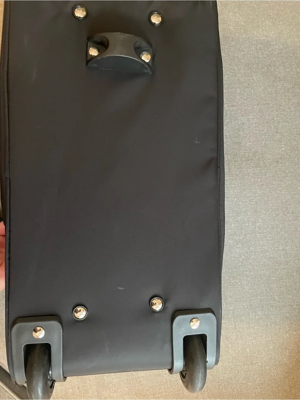 Black Travel Cabin Bag With Wheels